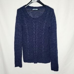 Romantic Navy Blue Sweater